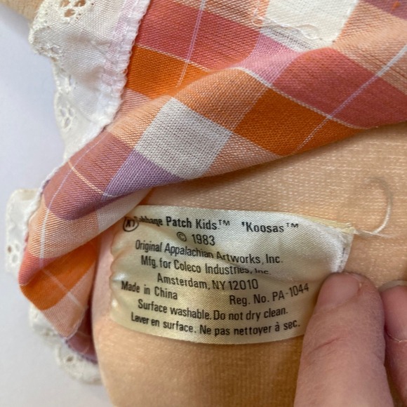 Vintage 1983 Cabbage Patch Koosas Cat Doll Flaw - Picture 8 of 8